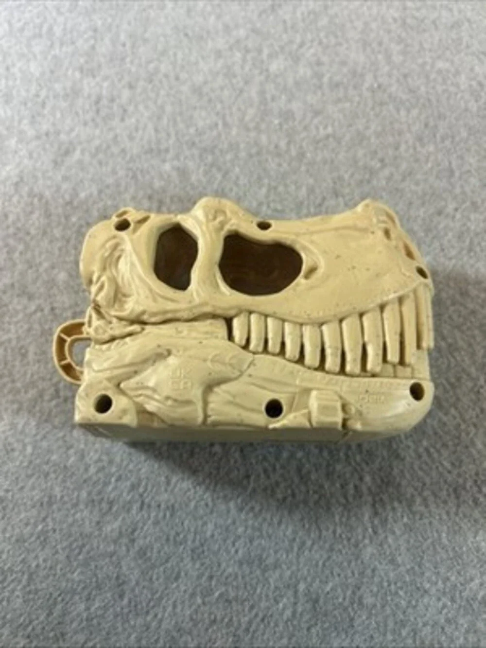 Dino Valley Tan Dinosaur Skull Carrying Case Jurassic…5”x 3” Midwoods Brand